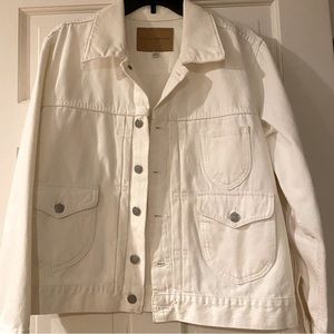 Lucky Brand White Denim Jean Jacket
